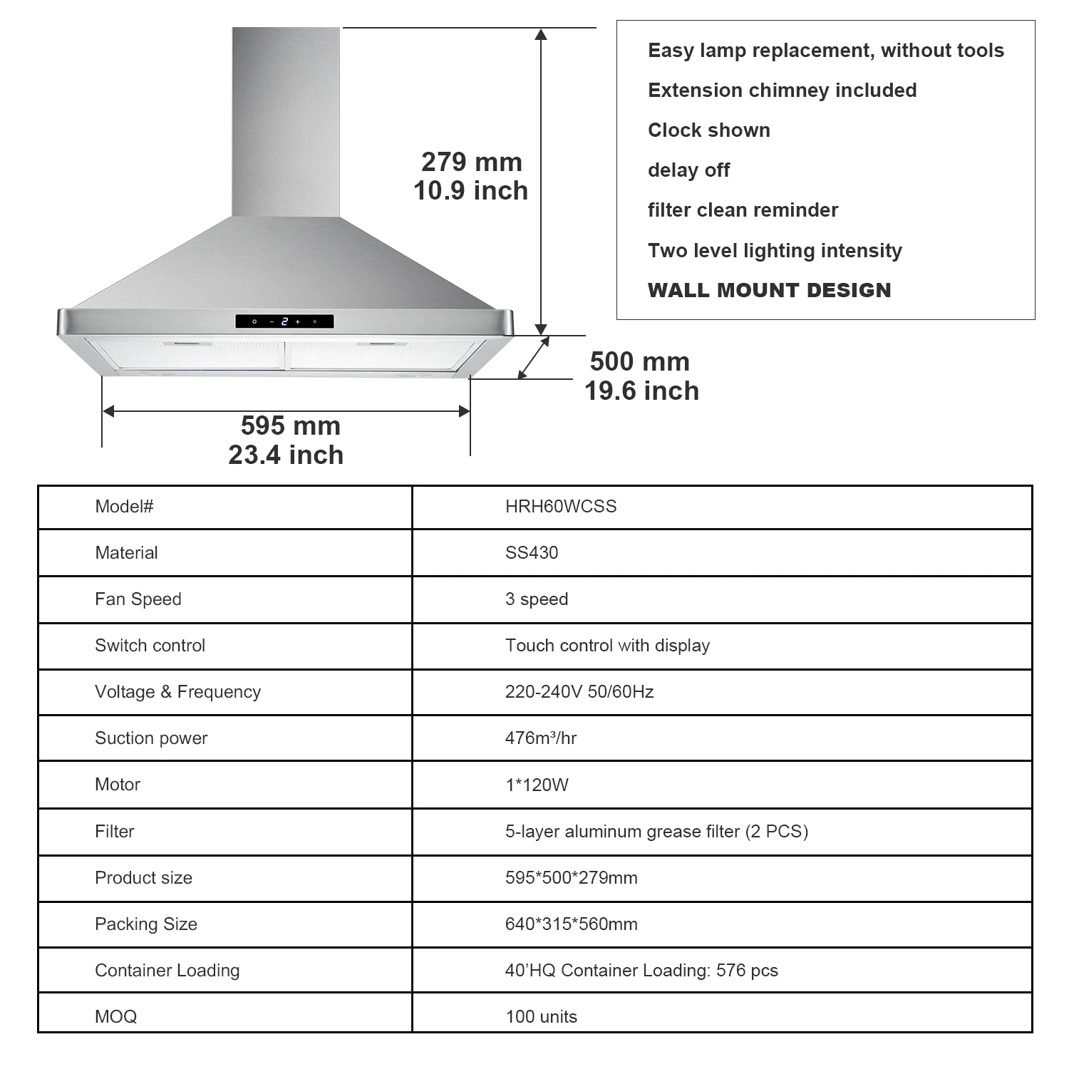 Hyxion or standard wholesale price cooker hood kitchen