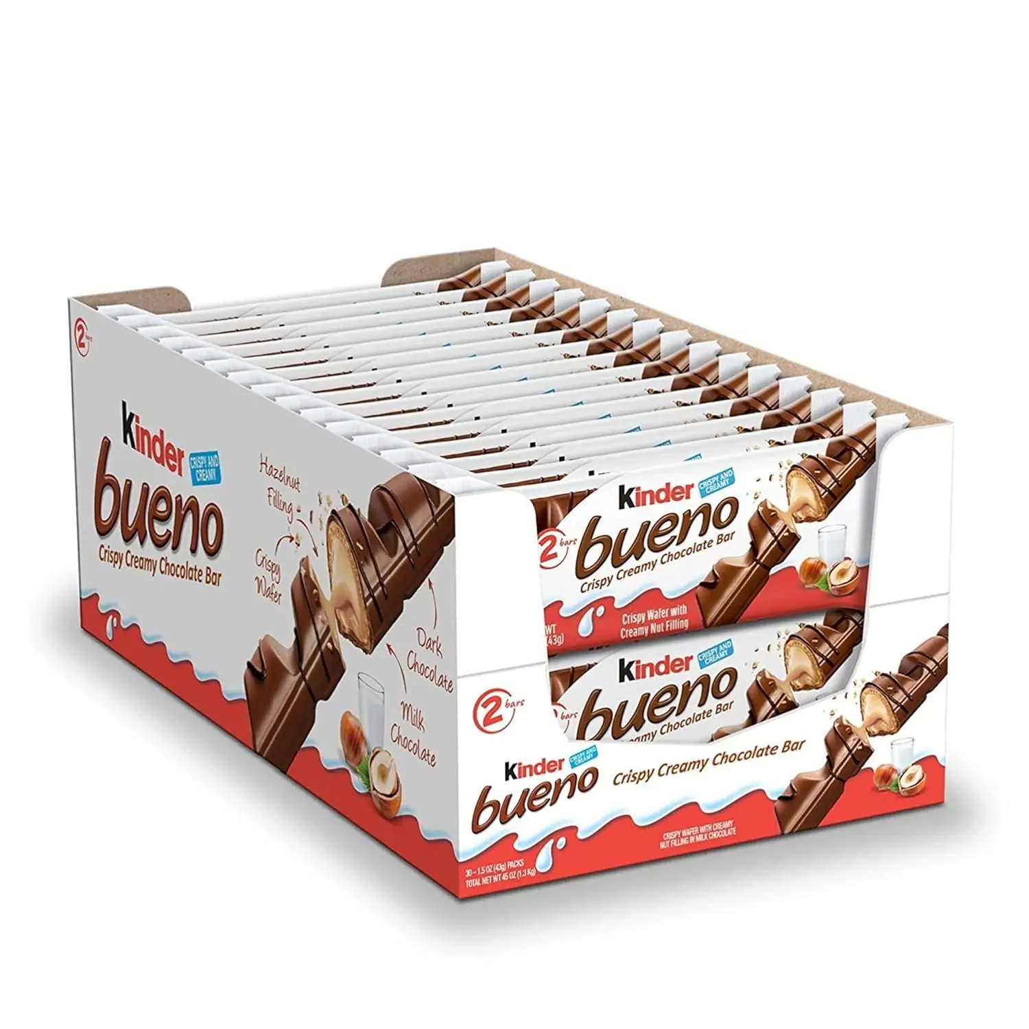 Kinder Schoko- Schoko Bons-вкусные хрустящие шарики с кусочками лесного ореха и покрытые слоем шоколада.