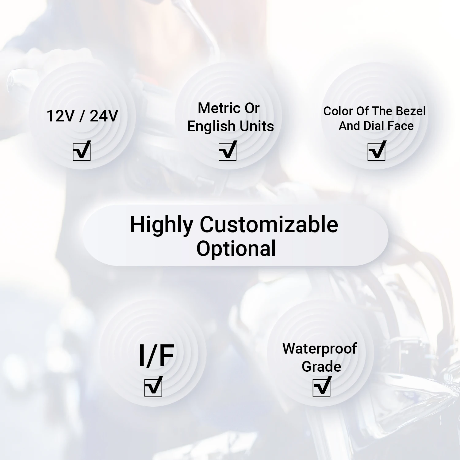 Multifunction LCD Motorcycle Scooter Speedometer Odometer Fuel Gauge