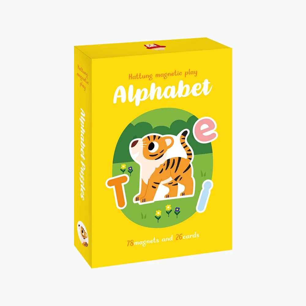 [Chum Education] Premium Magnetic Educational Material with magnets and utilization cards Hattung Magnetic Play (Alphabet)