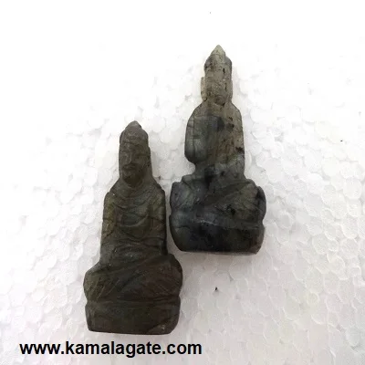 Handmade Green Mica Agate Buddha Sculpture Natural Gemstone Craft Semi-Precious Stone Carved Buddha Chakra Style Healing Pattern