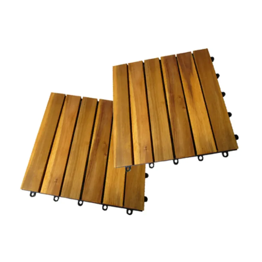 Acacia wood Decking Tiles 300*300mm for interior exterior home decor garden decor terrace decor back yard