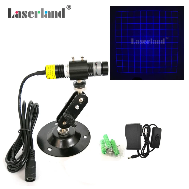 DOE Blue Light Grating 450nm 10*10mm Grid Laser Module 3D Modeling Optical Grating Diffraction