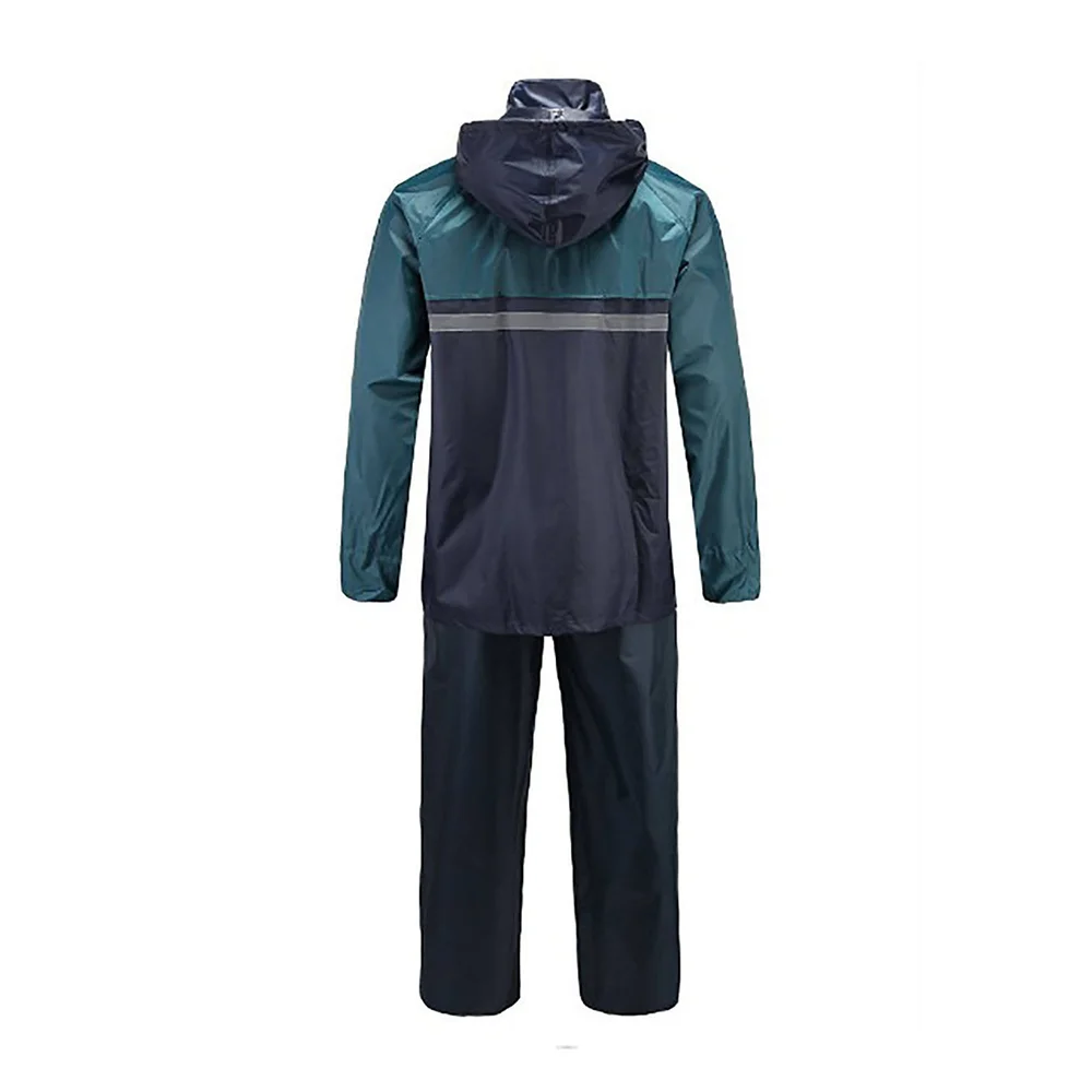 Men Waterproof Rain Suit With 2 Pieces Lightweight Rain wear Fishing Camping Rain Suit For Sale