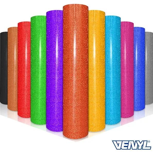 Wholesale Flexible Glitter Heat Transfer Vinyl Sheets for Cricut HTV Vinyl Project in reasonable price for sale