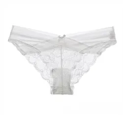 Womens Underwear Invisible Seamless Bikini Lace Underwear Half Back Coverage Panties