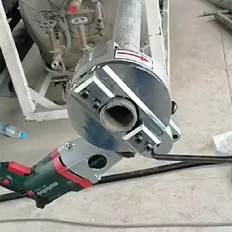 High effective SCB-63 electric cold working portable cam-type self-centering pipe cutting beveling machine