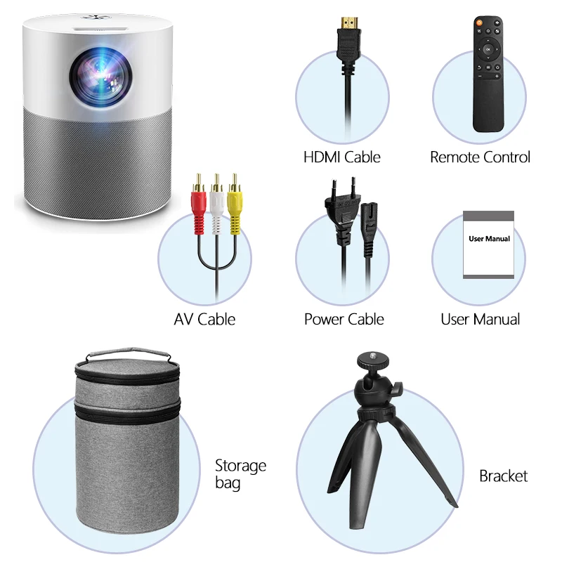 ZAOLIGHTEC V1Wireless mirror LED 4600 Lumen Projector support 1080p HD Projector - Enhance Your Life With This Portable Projecto