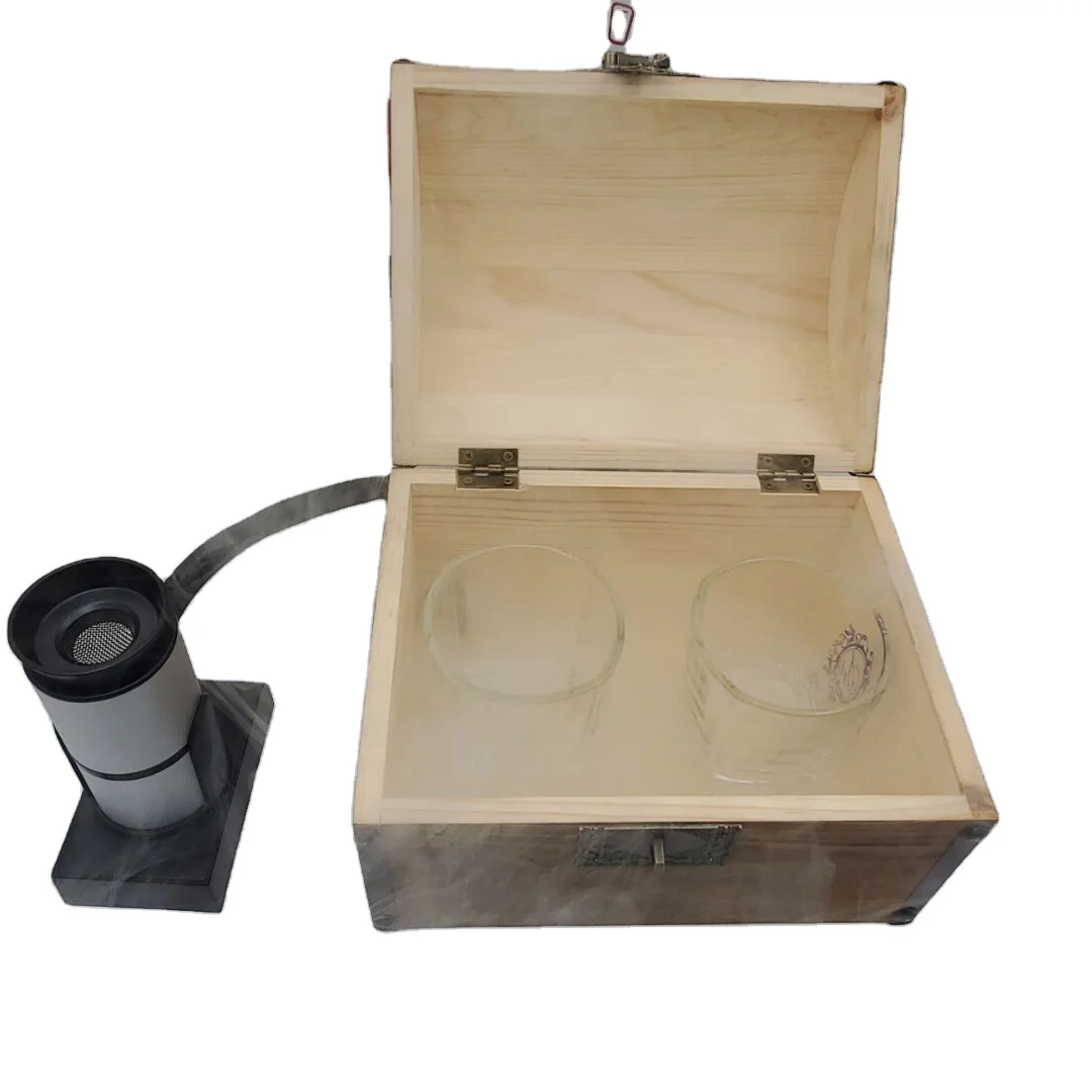 Cocktail Smoker Chest Treasure box cocktail smoker drink smokers with whisky glasses