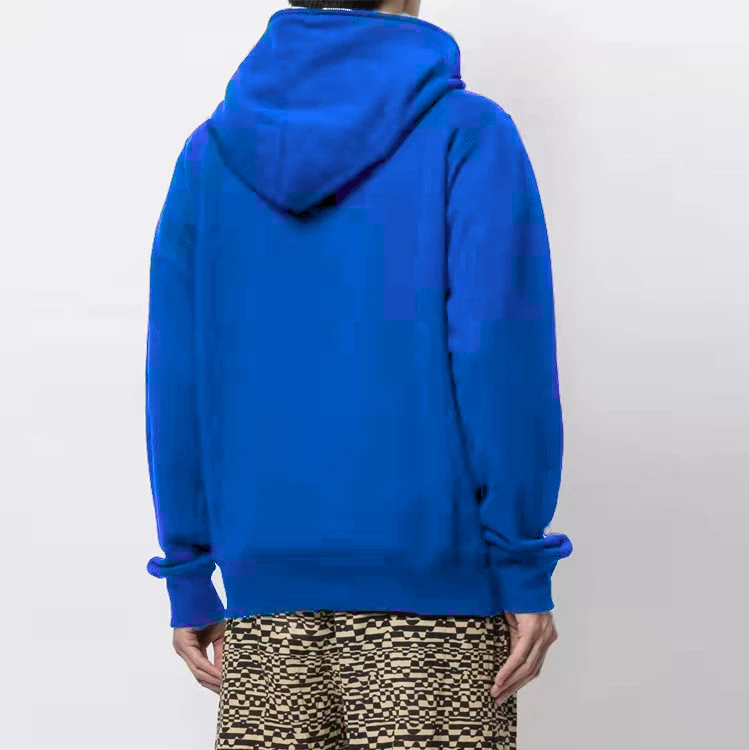 Custom newly design oems streetstyle cut & sew full face zip up hoodie with zipper hood outside