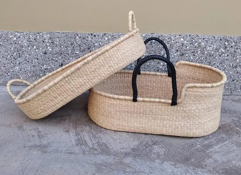 High Quality Bamboo Rattan Woven Laundry Basket Customize Color Room Furniture Decor