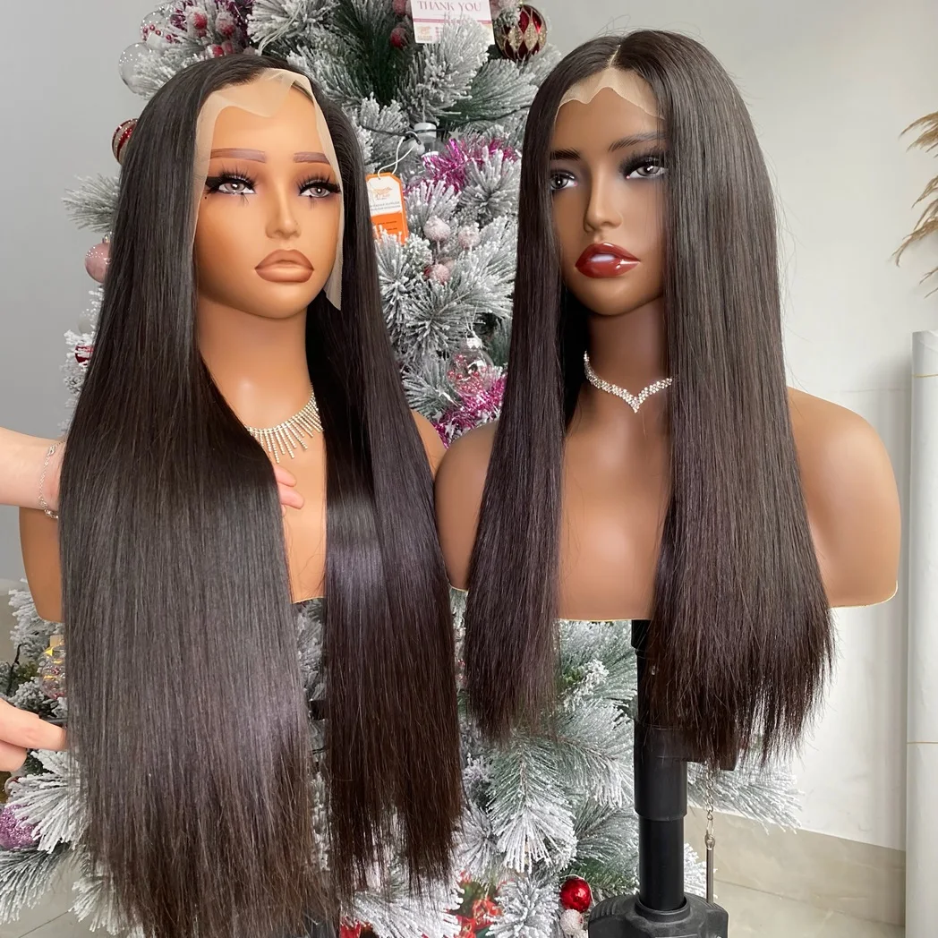 Order Now Hair Extensions With Closure Vietnamese Super Double Drawn Raw Bone Straight Natural Color Black Business