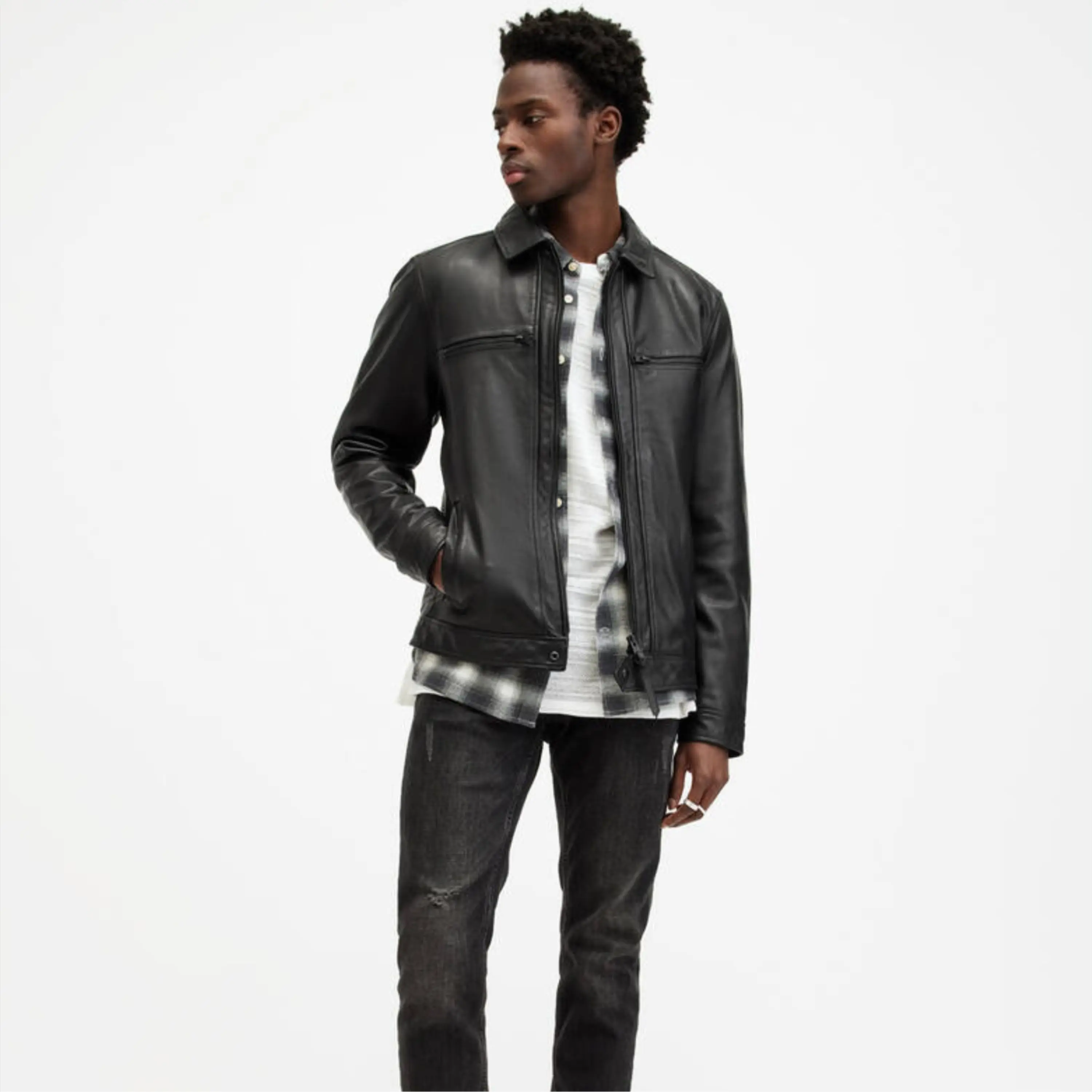 Leather Jackets Men Autumn Popular Style Men Leather Jacket Wholesale Fashion Cool Zipper Pu Leather Jackets For Men