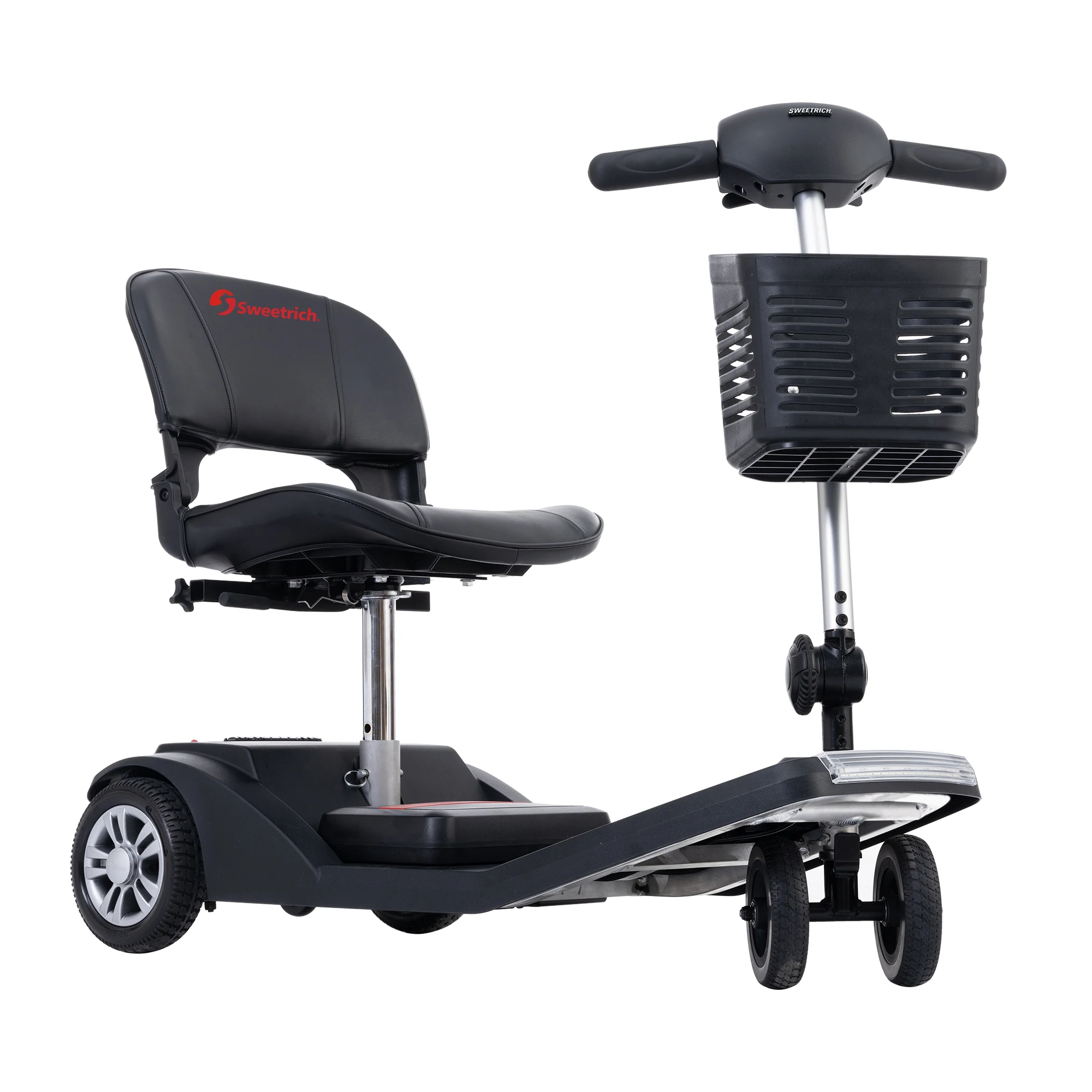 Foldable 48v Dual 350w Travel 3 Wheels Elderly Electric Scooter Handicapped Folding Mobility Scooter Disable Scooter For Seniors