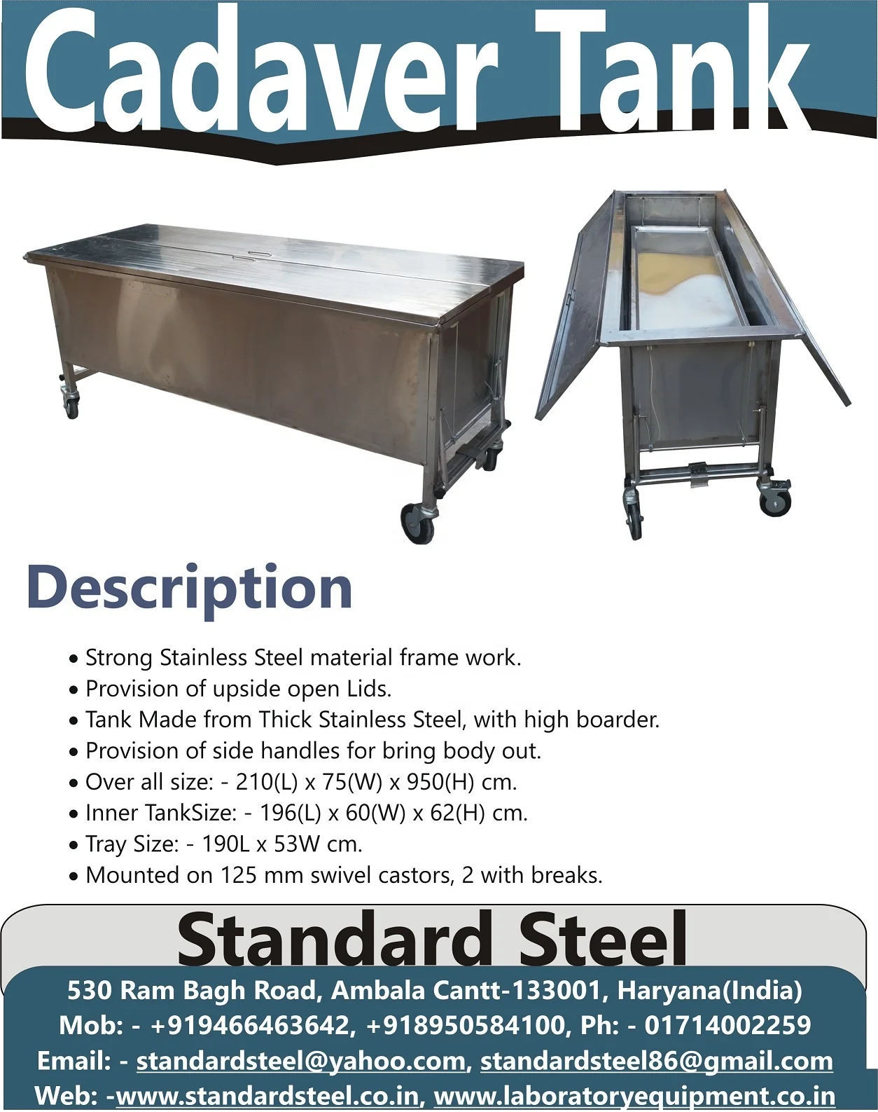 Anatomy Lab Dead Body Preservation Cadaver Tank Corpse Storage Tank Formalin tank Medical Anatomy equipment