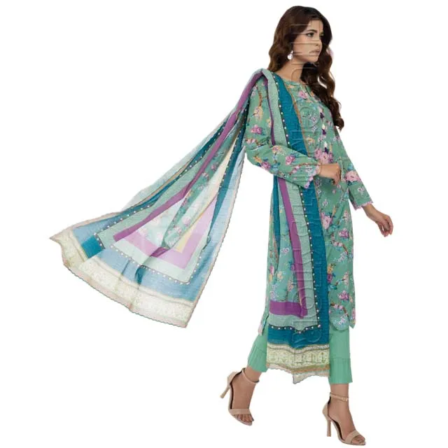 2023 Salina Printed Lawn Collection Summer Shirt Dress New Long Sleeves Pakistani Shalwar Kameez