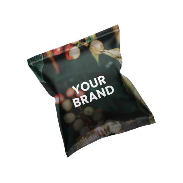 Private label OEM 100 units box 7g medium roasted 50% arabica 50% robusta decaffeinated coffee blend capsules FAP for home