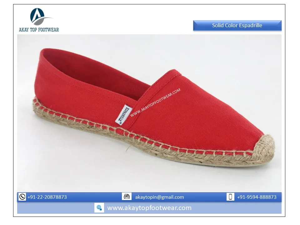 Durable Light Weighted Comfortable Summer Style Espadrille from Indian Supplier Assured Quality Fashion Trend Jute Espadrilles
