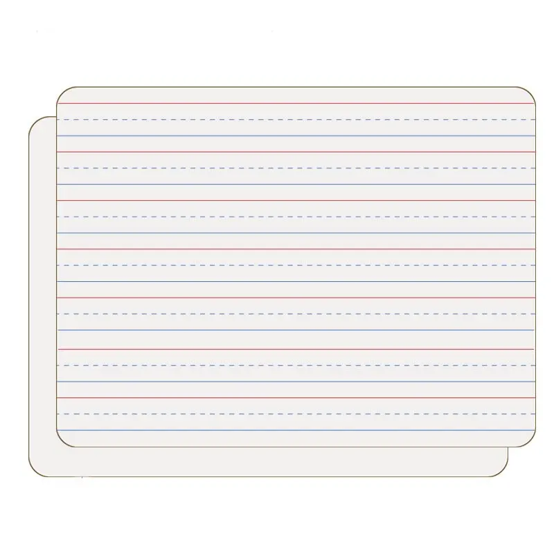 Wholesale customize Teacher supplies double side dry erase board for classroom small Lined white boards A4 whiteboard with marker