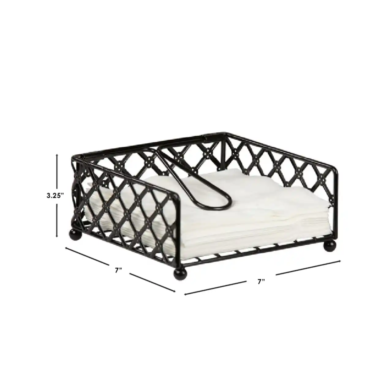 New Design Metal wire Napkin holder black color for home decor and party decoration & table decor