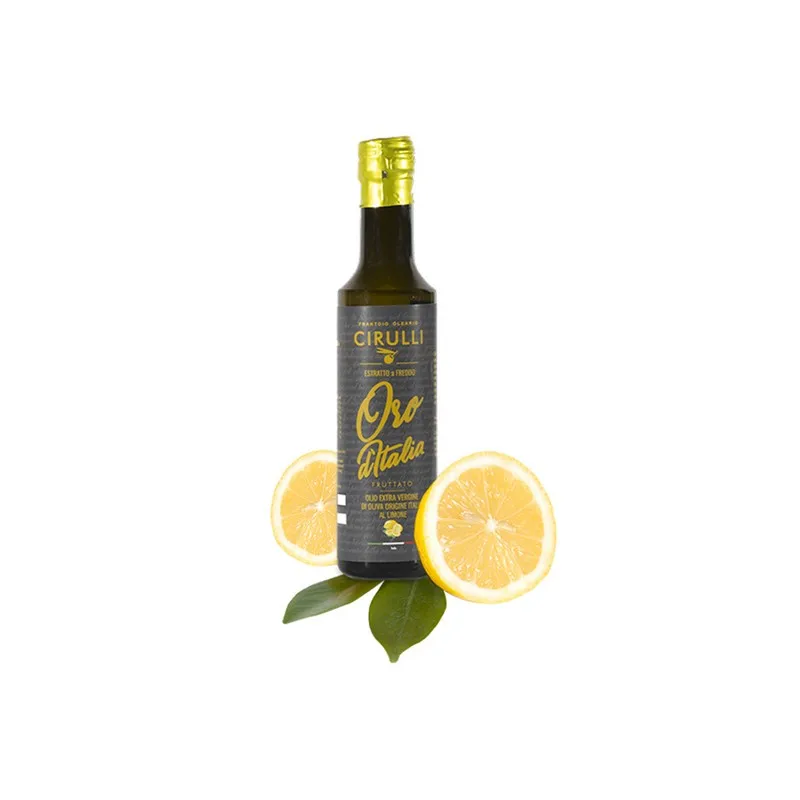 Wholesale premium Lemon Flavored Extra virgin olive oil  0,25LGlass bottle 100% Made in Italy for sale