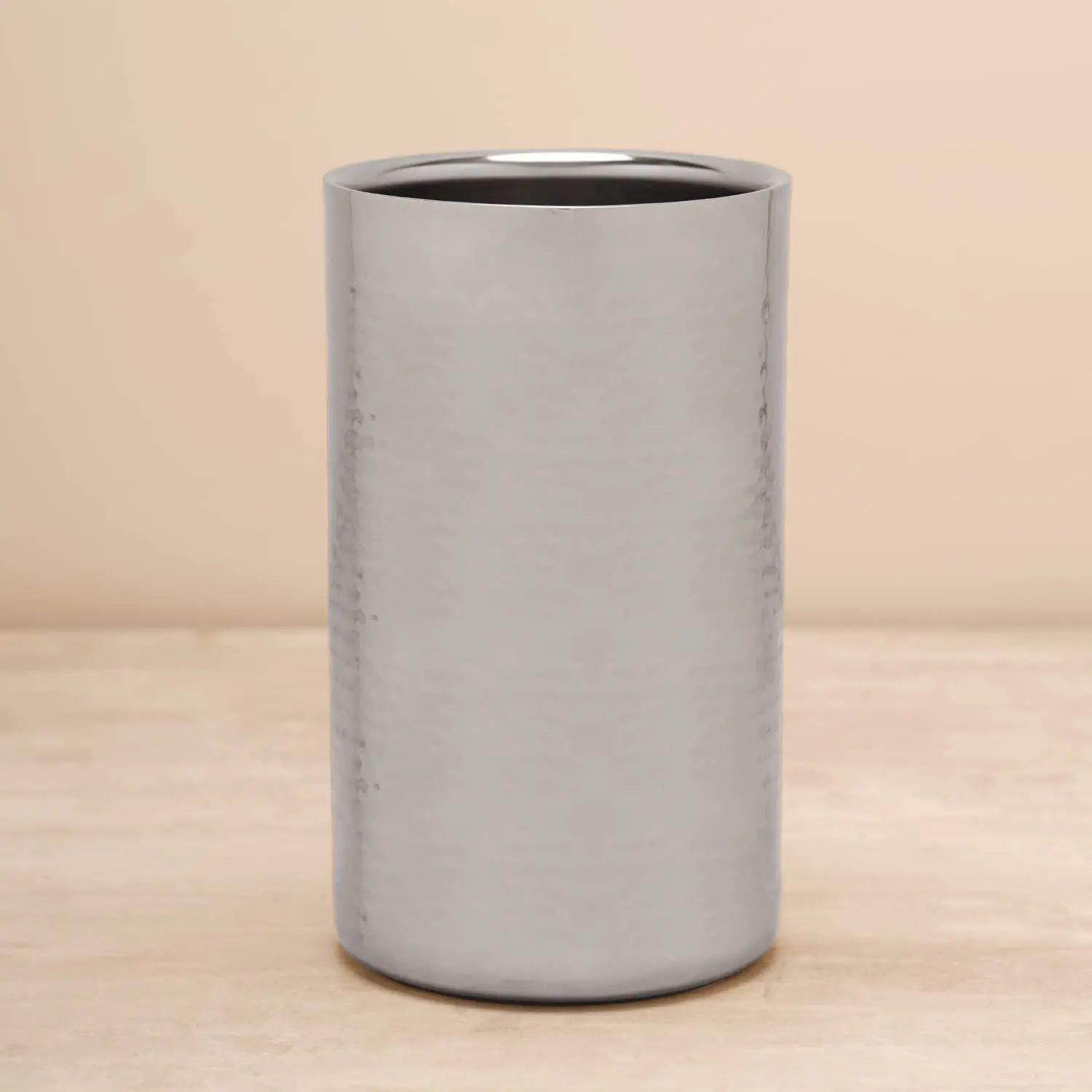 Premium Double wall Wine Chiller/Cooler 100% Stainless steel KGN BWWC 211 Silver hammered design barware equipment accessories