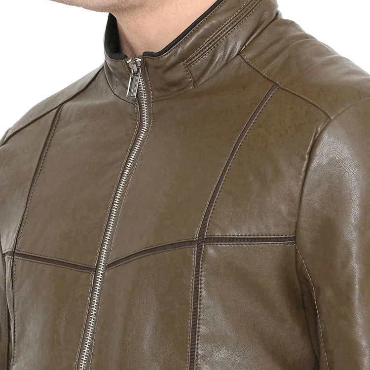 OEM Full Custom Made Leather Thickening Winter Coat Locomotive Motorcycle Black Brown Jacket For Men