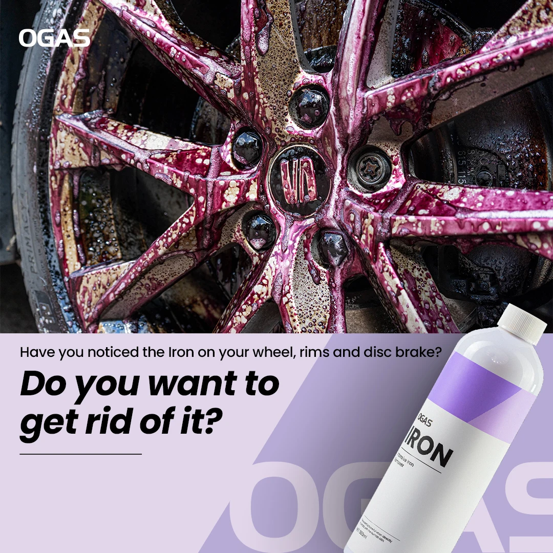 OGAS Iron - Iron And Rust Remover Spray for Car Detailing  Removes Iron Particles in Car Paint Motorcycle RV & Boat rust remover