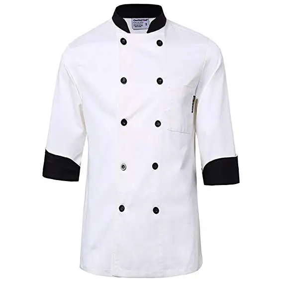 Restaurant & Bar Uniform Chef Uniform from Pakistan OEM Restaurant 100% Cotton 65% Polyester 35% Cotton Breathable for Men Grey