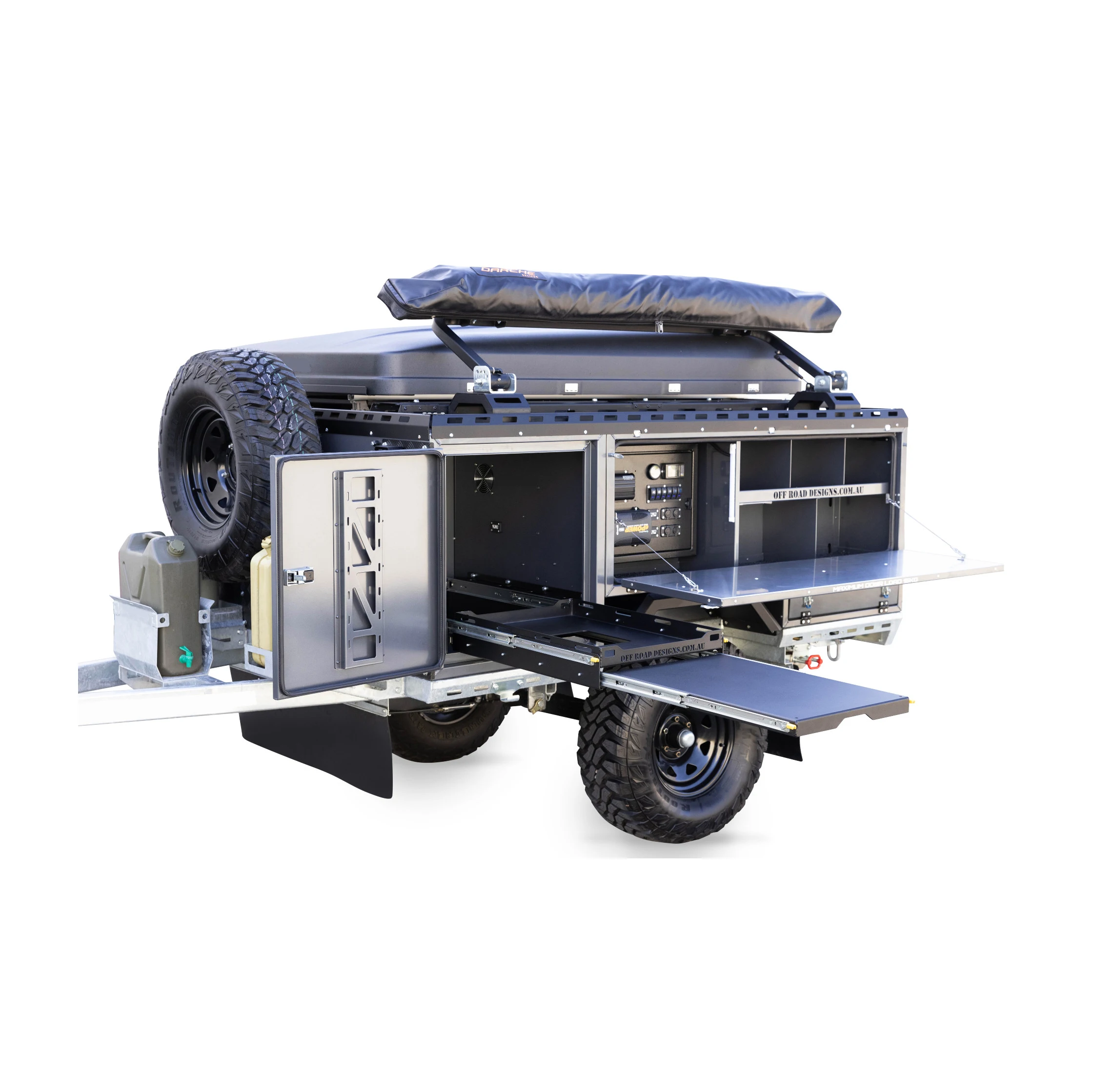 Australian standards off road rv camper 4 person teardrop trailer camping caravan travel trailer with entertainment kitchen