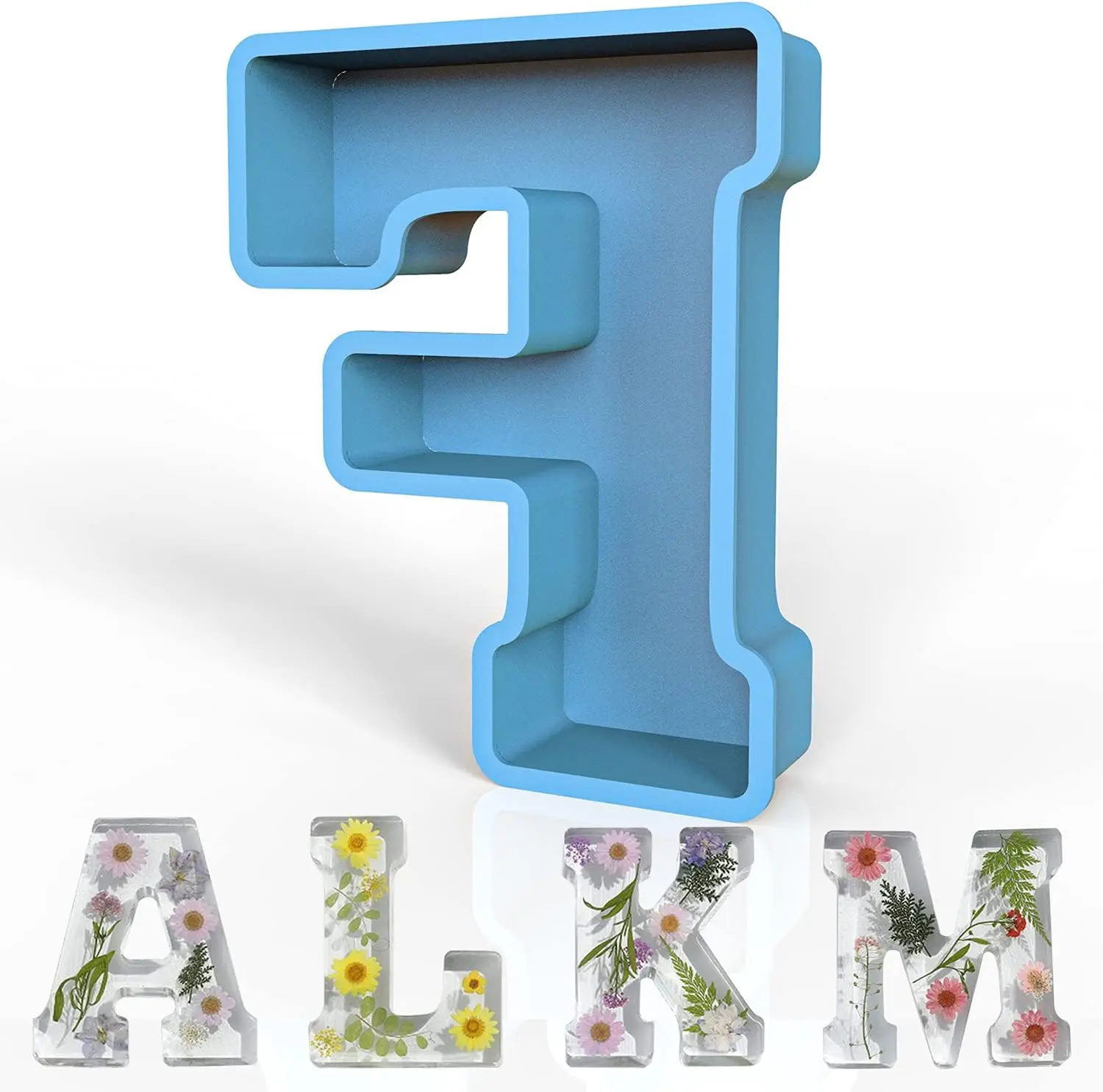 Large size 3D letter F capital letter symbol silicone mold suitable for home decoration jewelry making tools party decoration