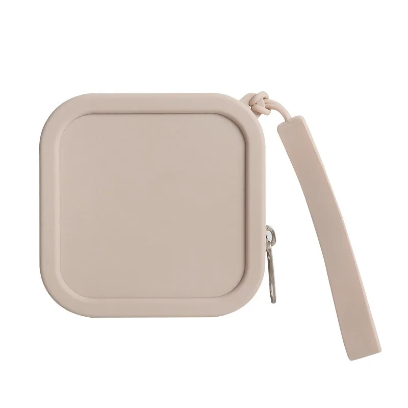 Best High Quality Silicone Coin Purse Wallet Small Zipper Coin Purse Cute Square Coin Purse Wallet With Strap