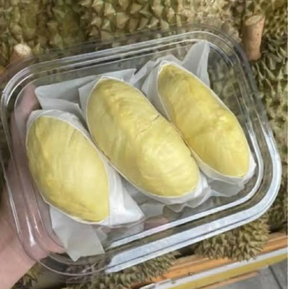 The Best Frozen Monthong Durian Fresh Fruit For Sale Pure Cup Cake Peeled Durian Seeds from Thailand