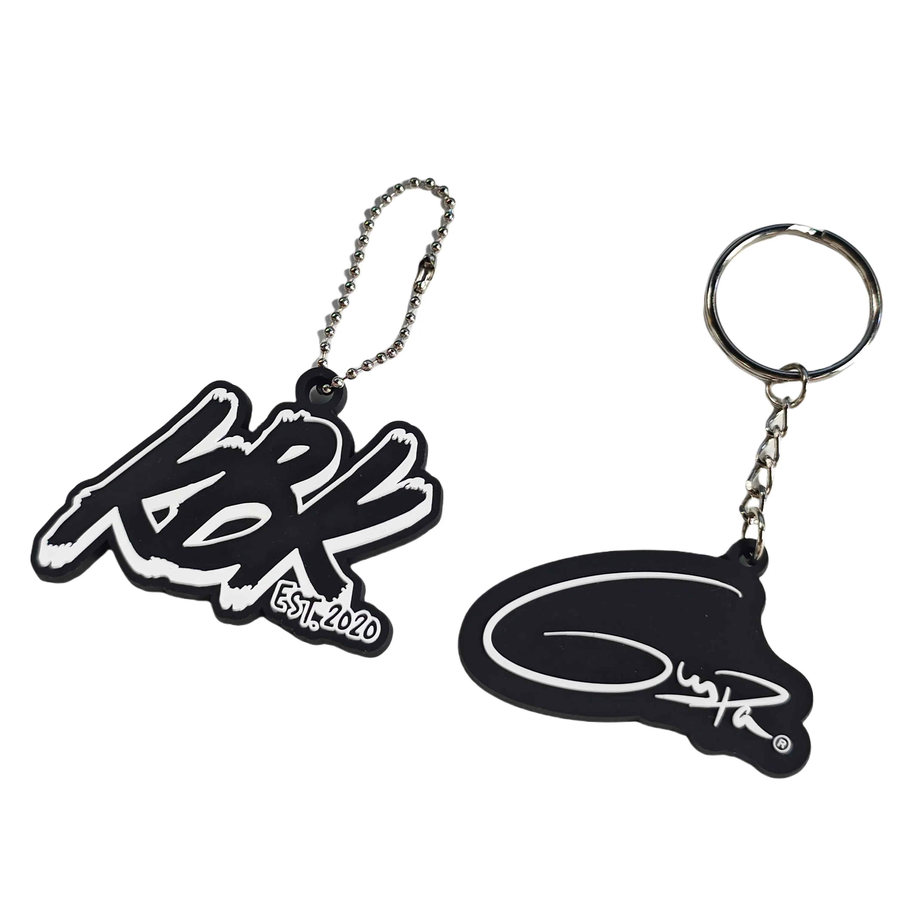 Boce OEM Custom Logo 2024 Unique Design Custom Pvc Key Chain Rubber Rubber Key Chains