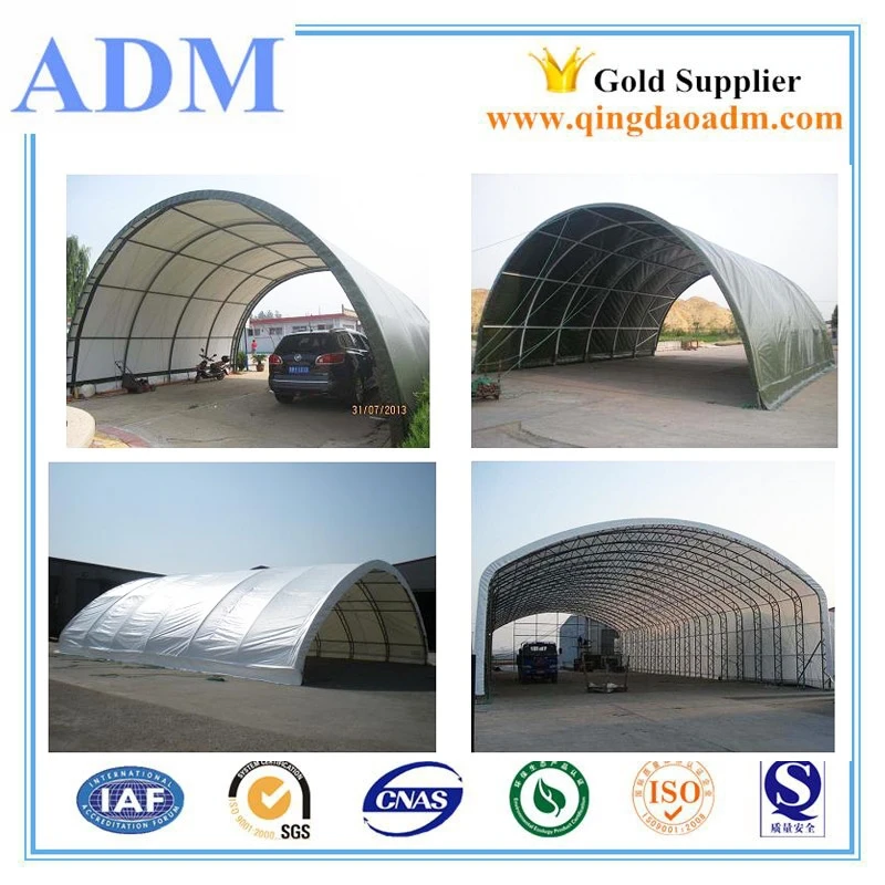Steel frame 20ft PVC fabric Container Shelter