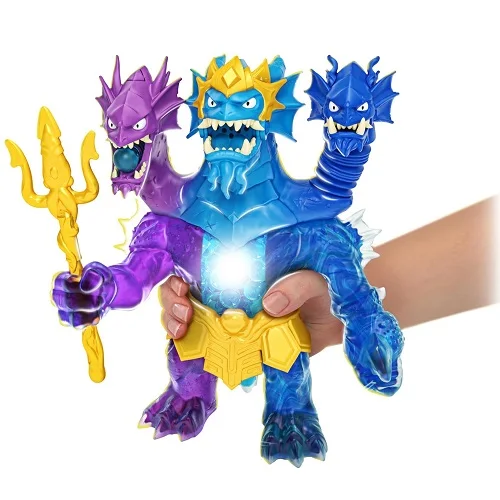 In Stock Heroes of Goo-JIT-Zu Deep Goo Sea King Hydra Figure with Triple Attack Plus Light and Sound Battle Action
