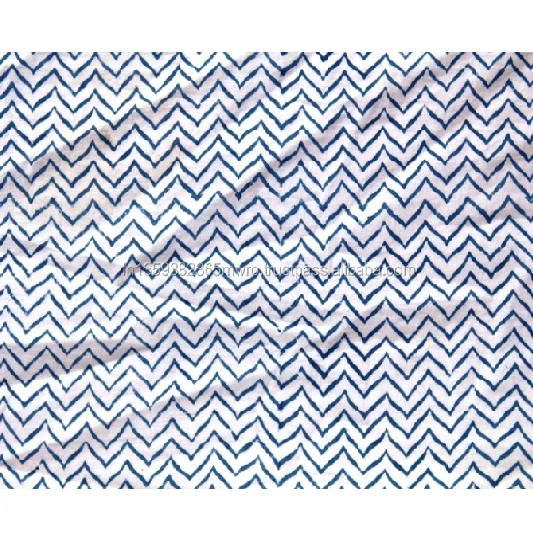 Beautiful White Color Cotton Fabric Indian Hand Block Printed Shrink Resistant Fabric for Home Textile at Wholesale Price