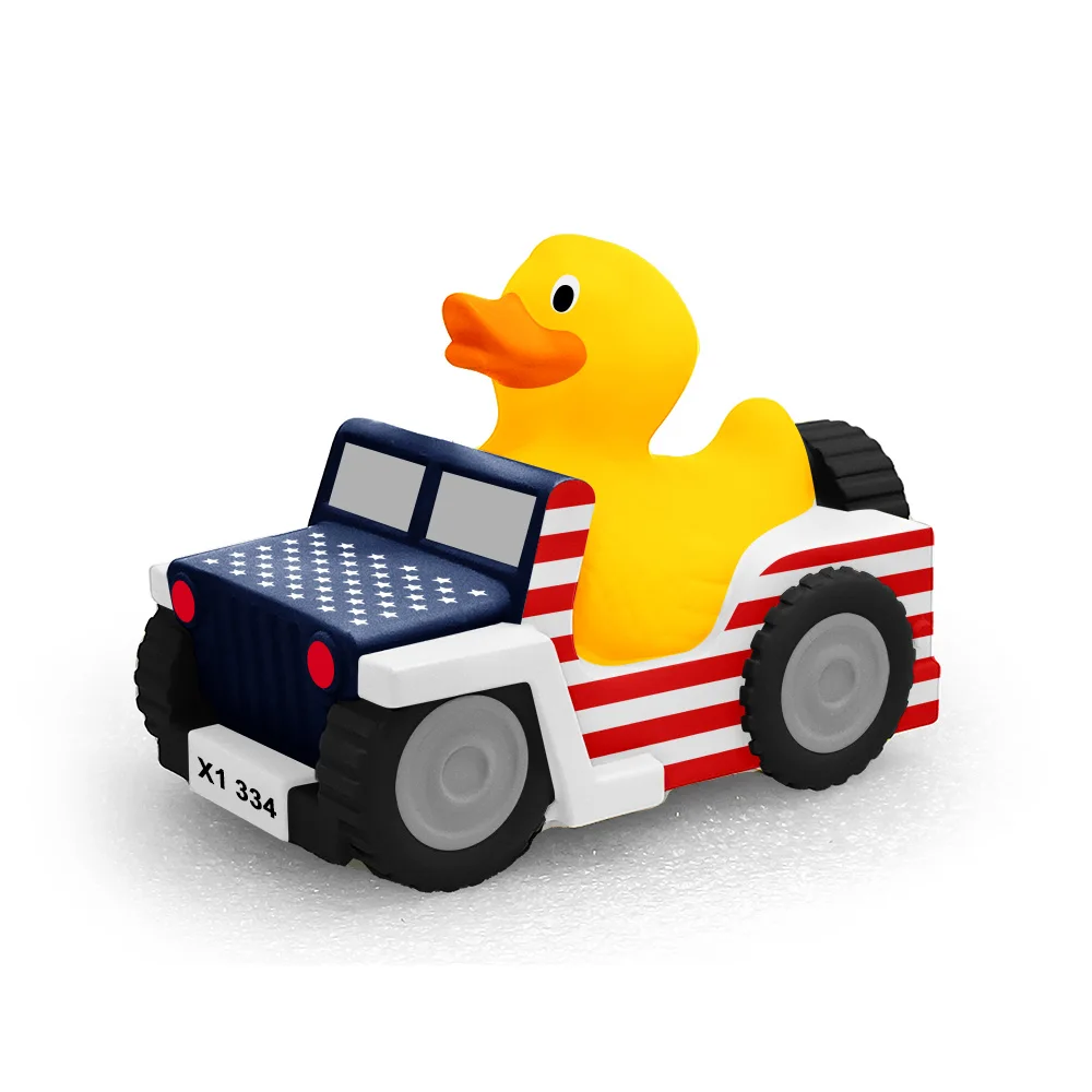 Hot Sale Promotion Gift Item Plastic PVC Phthalate Kids Safe Bath Toys Customized SUV Car Rubber Duck