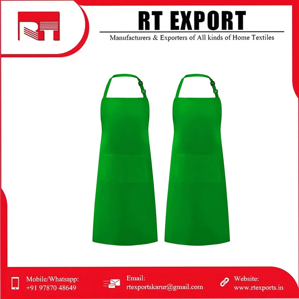 Новейший дизайн 100% хлопковый свободный размер лучший комбинированный цвет передние карманы Кухонный Фартук для приготовления пищи