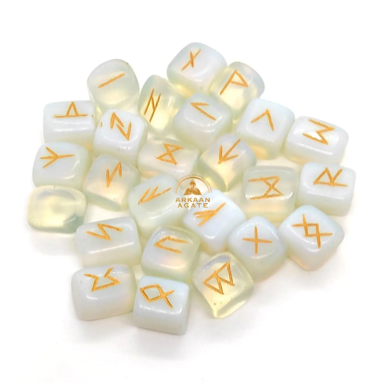 Wholesale Crystal Red Jasper Rune Stones Meditation Divination Rune Set hand polished chakra crystals healing for sale