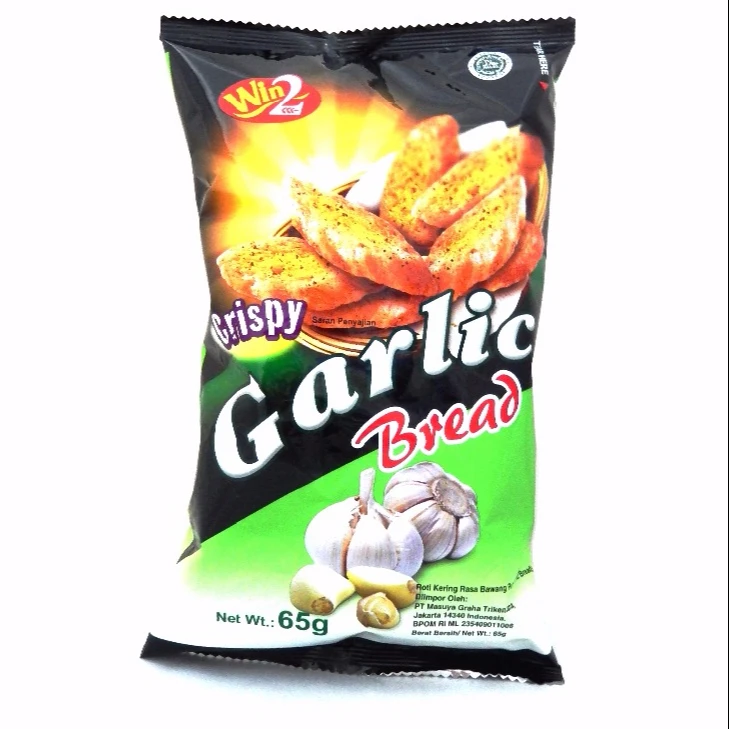Вкусные пакетики чесночного хлеба win2лежит 65 г, пакетик для выпечки печенья, обычный морской кекс, упаковка для торта, молока, глютена, соевая выпечка B
