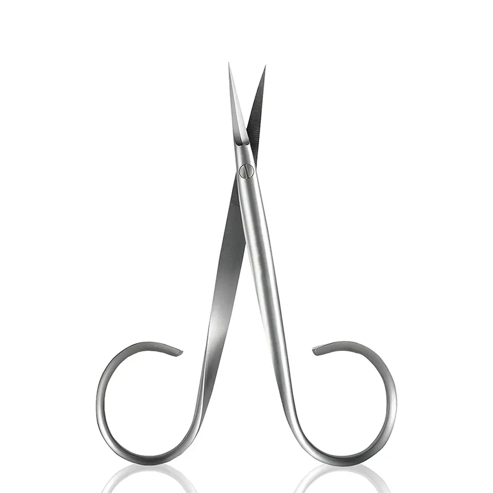 Cuticle Stainless Steel Manicure Pedicure Nail Care Scissors  Curved Blade For Ingrown Nail Cuticle Cuttings Scissor