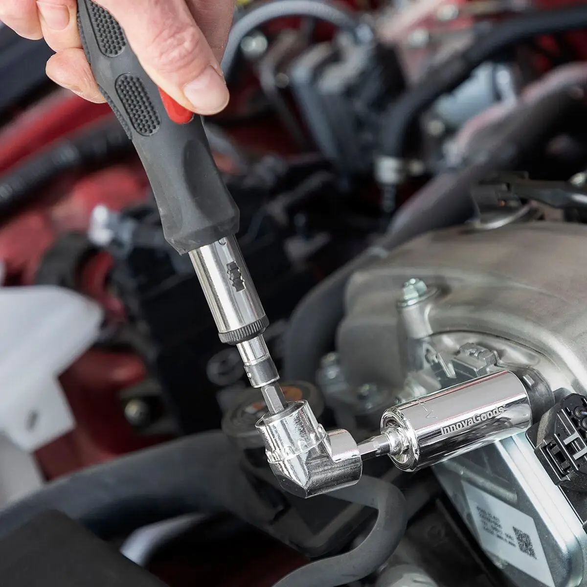 InnovaGoods Universal Socket Wrench with Uniscrew Accessories
