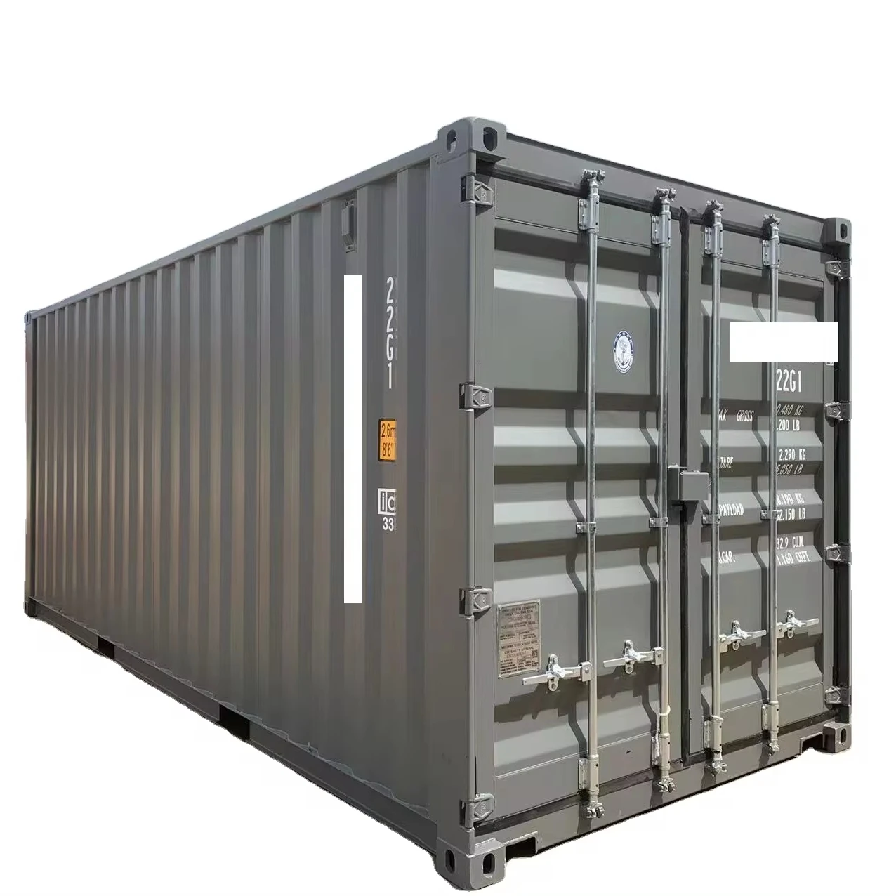 20GPDD двойные двери стандартные морские грузовые перевозки и транзитные сухие контейнеры, контейнеры для перевозки контейнеров Connex, крышка 20 'x 40' 32.9cbm