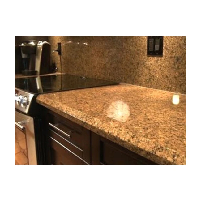 North Indian natural stone slabs with a glittering beige surface - Copper Silk Granite