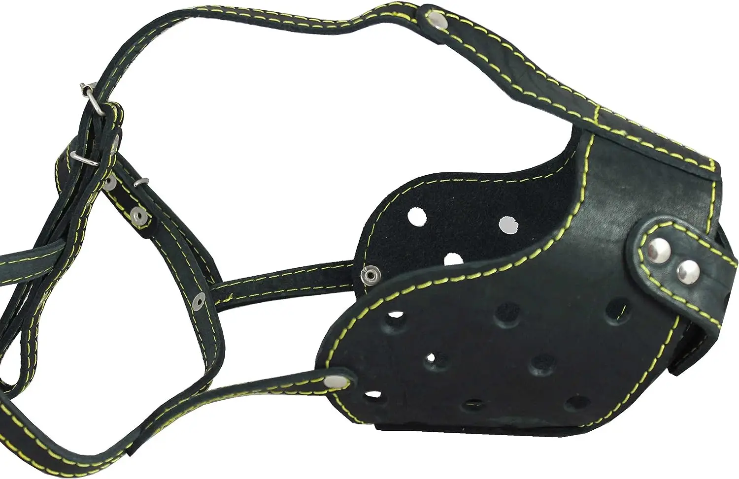 Factory price Durable Anti Barking Brown Adjustable Leather Muzzle Dog Mouth Muzzle