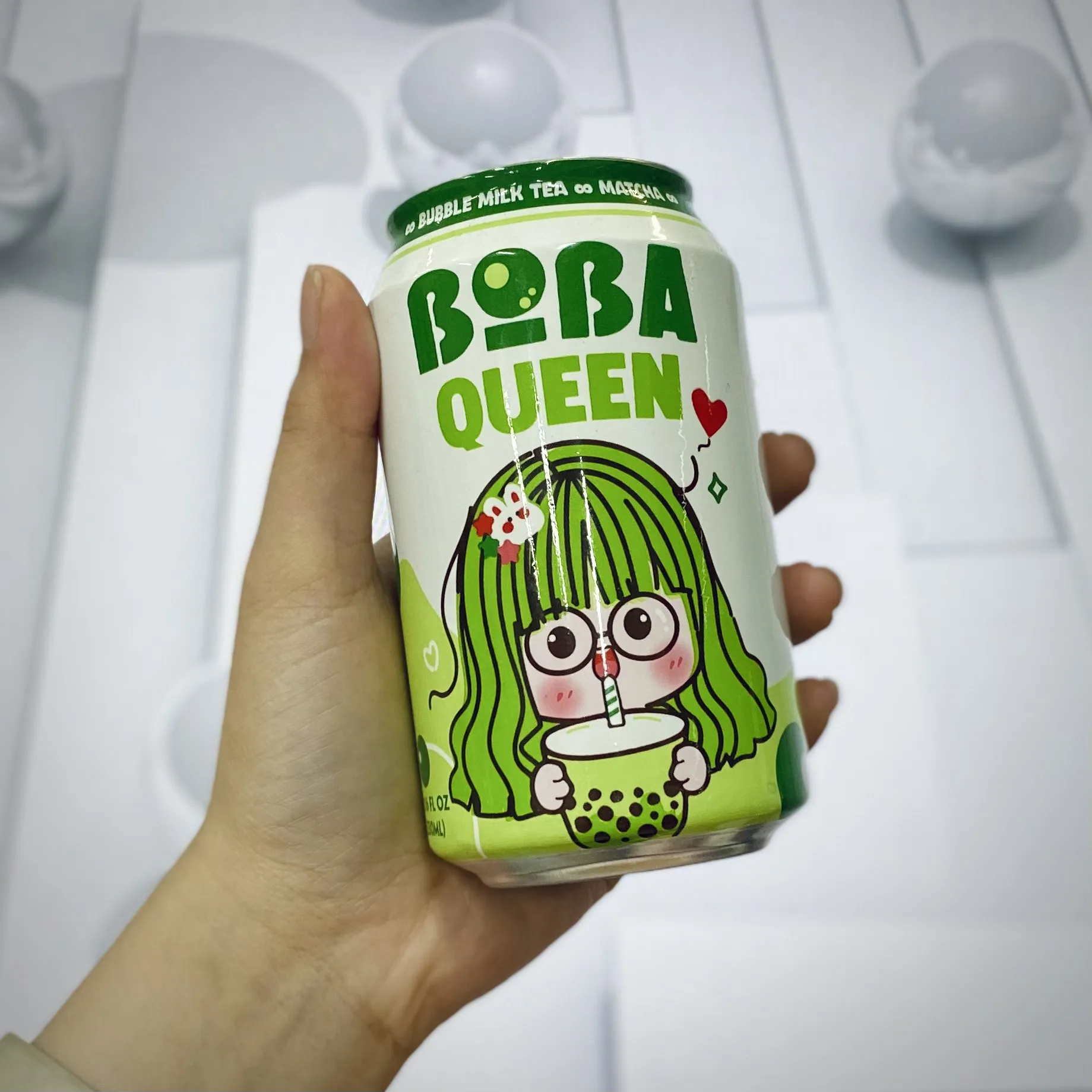 Ready to Drink Brown Sugar Bubble Milk Tea 330ml Can Boba Queen Premium Quality 4 Flavors/24 Cans Per Tray Wholesale Beverage