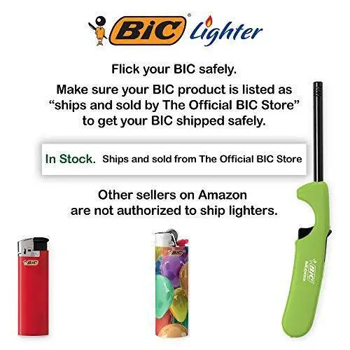 Набор зажигалок MAXI J6 BIC большие классические размеры газовая сигарета кремневые колеса