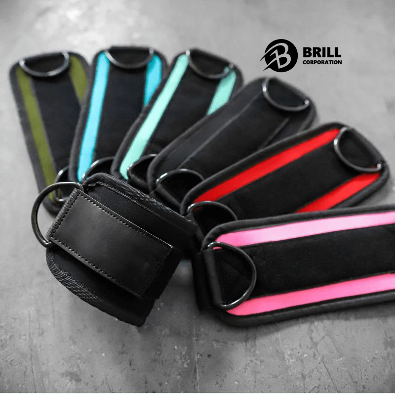 Weight Lifting Strap Neoprene Fitness Workout Cable Ankle Straps For Cable Machines Adjustable Ankle Strap Resistance Band