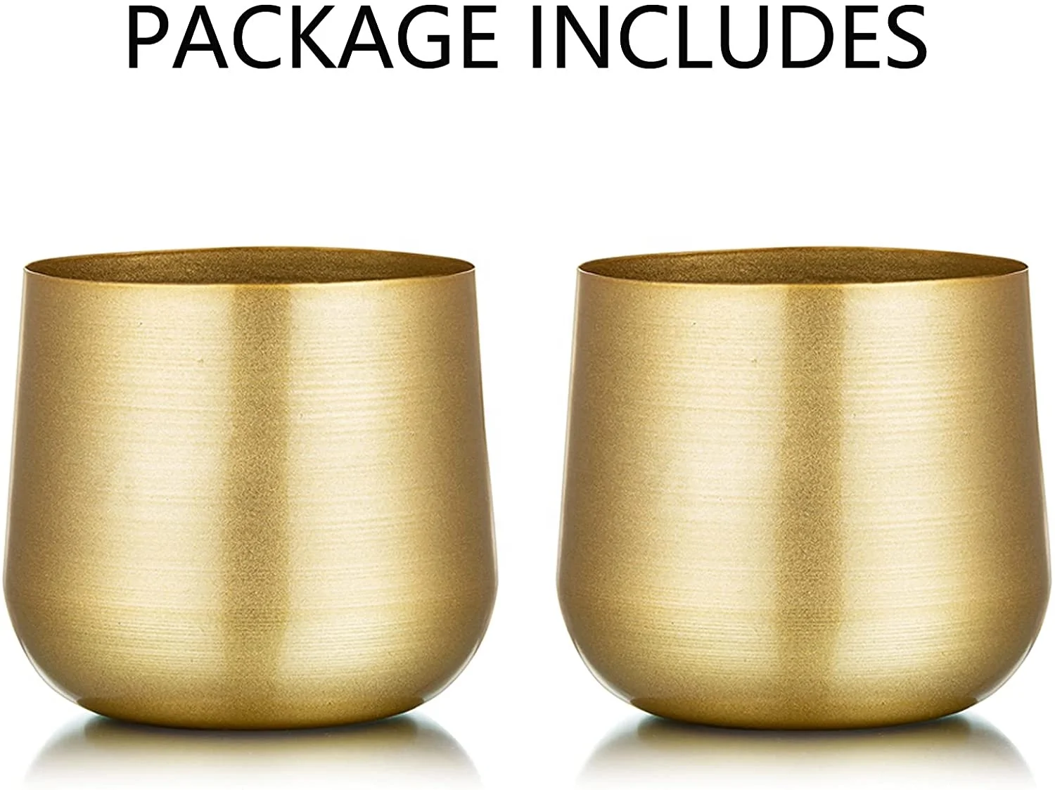 Set Of 2 Nice And Simple Style Metal Flower Vases For Home Decoration Table Accents Hotel Decorative